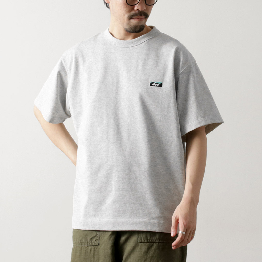 NANGA(ナンガ) エコハイブリッド ボックスロゴ エンブロイダリー Tシャツ