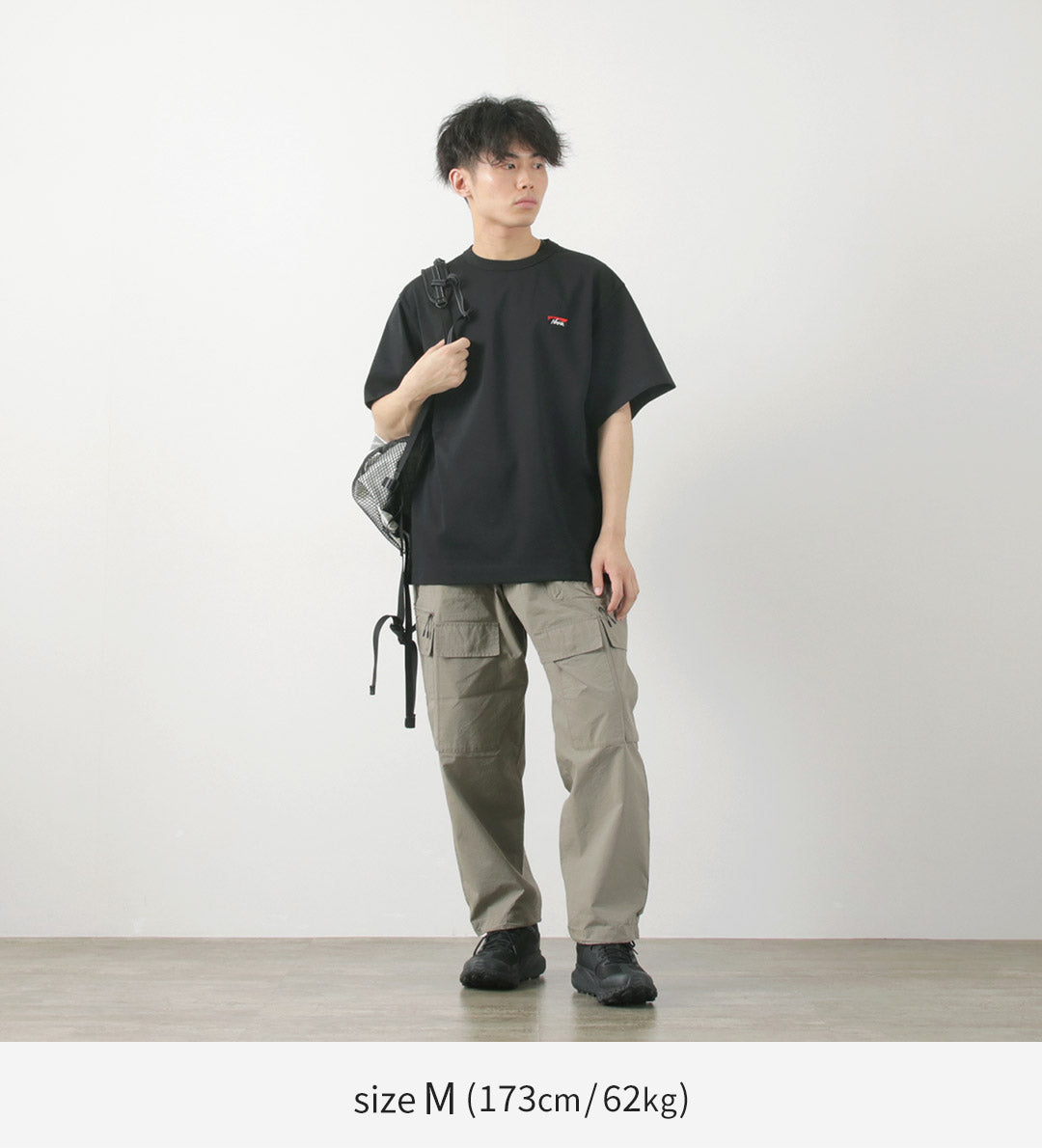 NANGA(ナンガ) エコハイブリッド ボックスロゴ エンブロイダリー Tシャツ