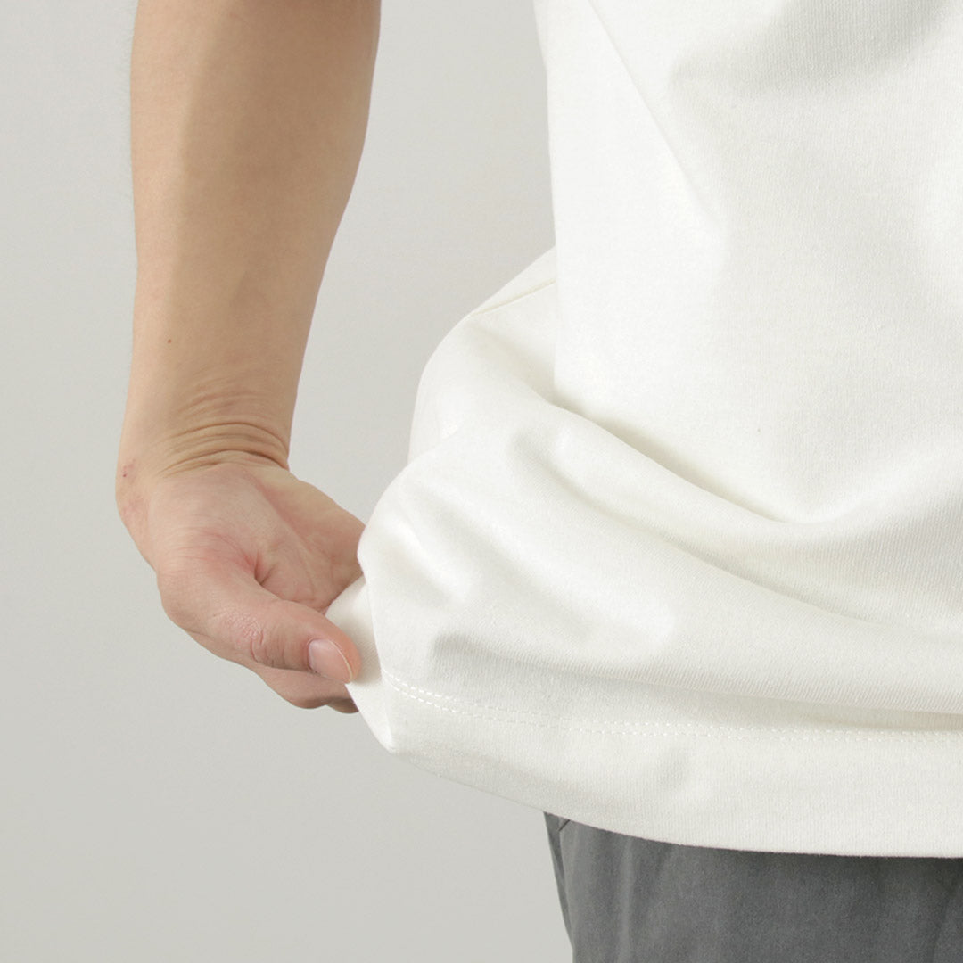 NANGA(ナンガ) エコハイブリッド ボックスロゴ エンブロイダリー Tシャツ