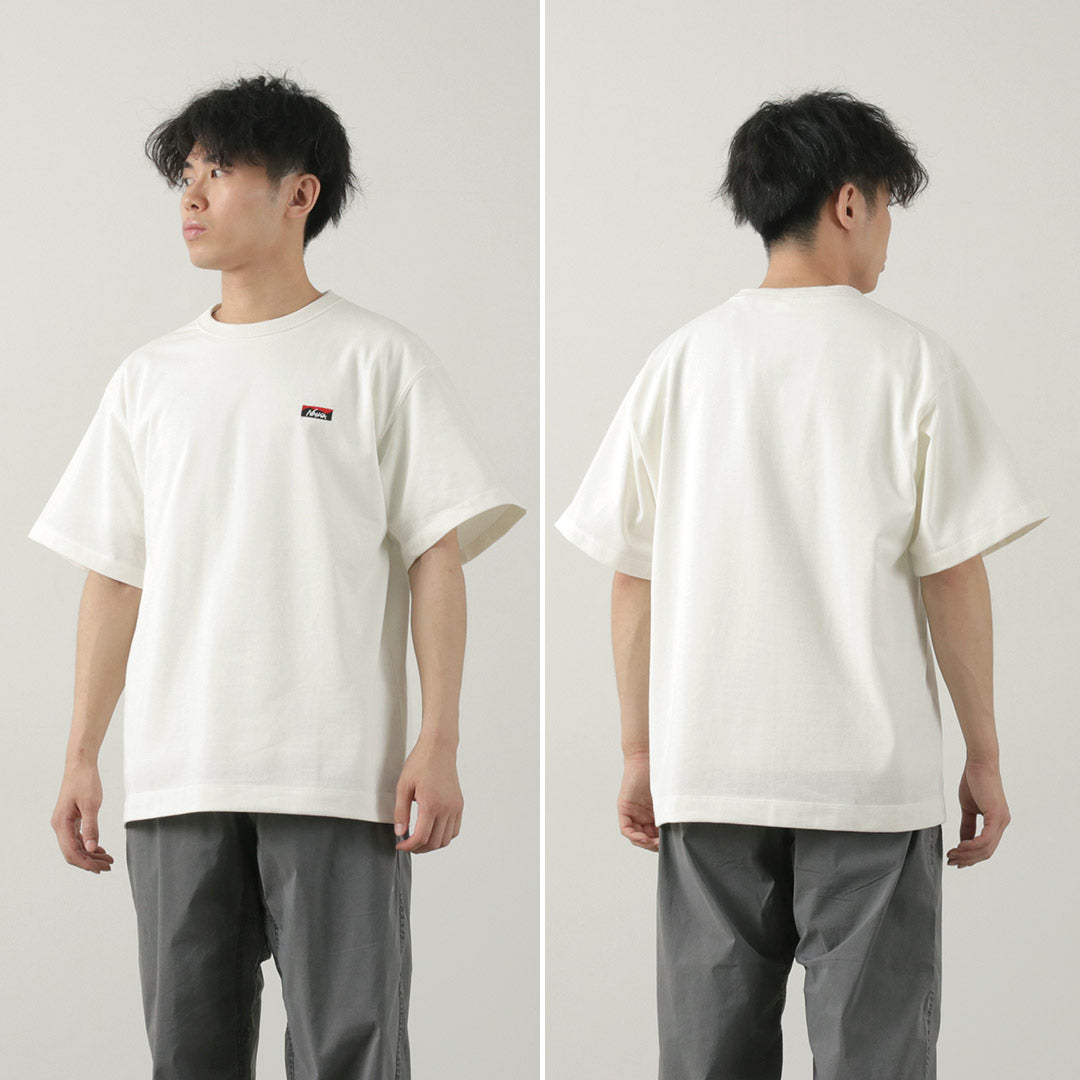 NANGA(ナンガ) エコハイブリッド ボックスロゴ エンブロイダリー Tシャツ
