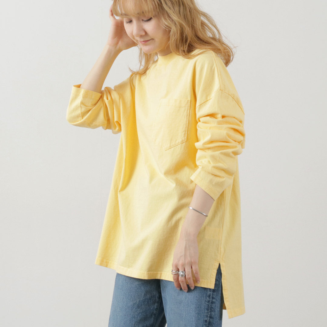 【50%OFF】SHINZONE(シンゾーン) サイドスリット ロングスリーブTシャツ 24SMSCU02