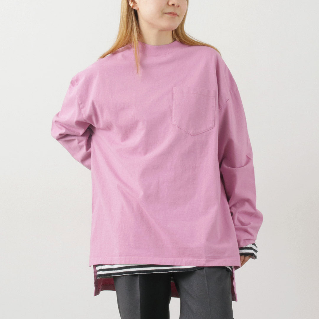 【50%OFF】SHINZONE(シンゾーン) サイドスリット ロングスリーブTシャツ 24SMSCU02