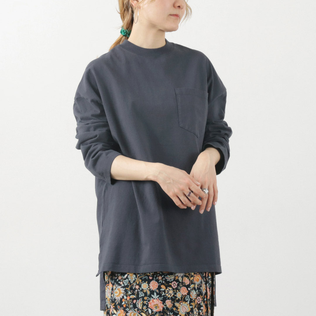 【50%OFF】SHINZONE(シンゾーン) サイドスリット ロングスリーブTシャツ 24SMSCU02