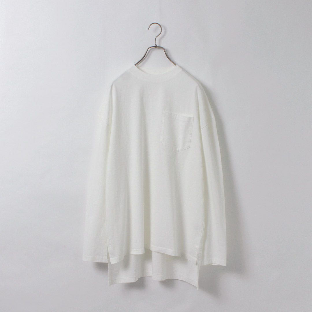 SHINZONE(シンゾーン) サイドスリット ロングスリーブTシャツ 24SMSCU02