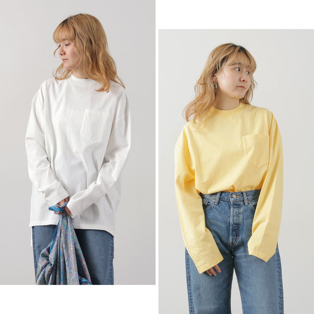 SHINZONE(シンゾーン) サイドスリット ロングスリーブTシャツ 24SMSCU02