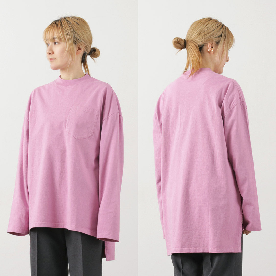 SHINZONE(シンゾーン) サイドスリット ロングスリーブTシャツ 24SMSCU02