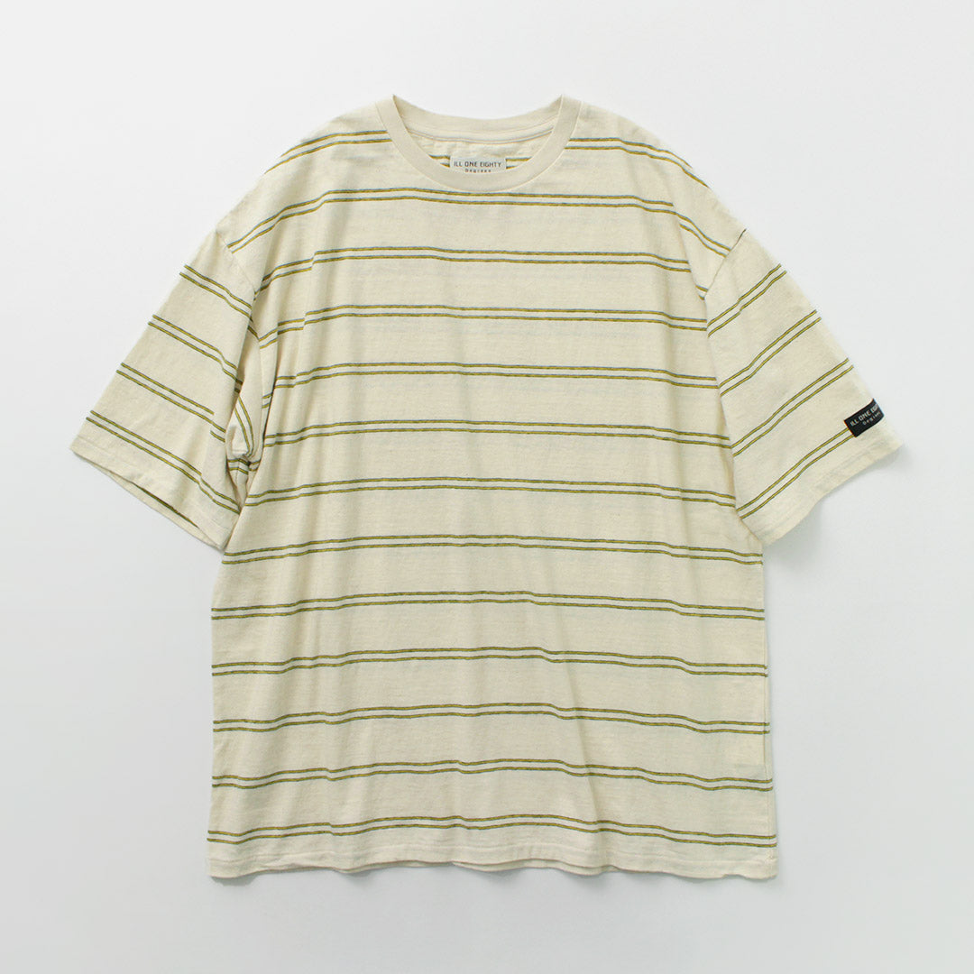 【30%OFF】ILL ONE EIGHTY(イルワンエイティー) レトロ ボーダーTシャツ