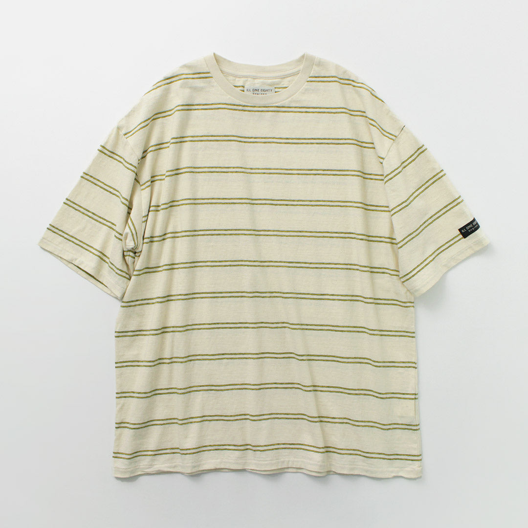 【30%OFF】ILL ONE EIGHTY(イルワンエイティー) レトロ ボーダーTシャツ