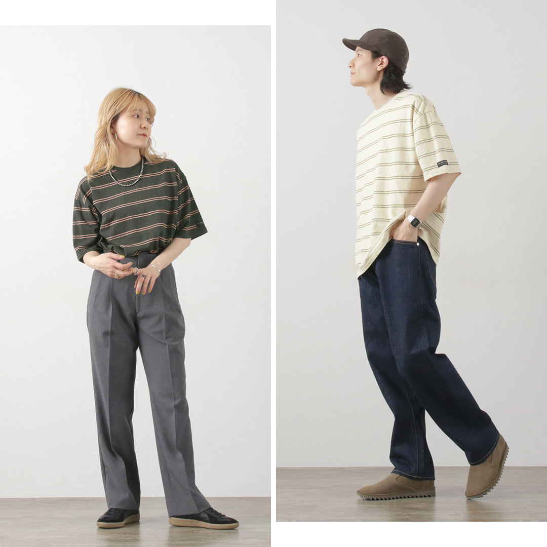 【30%OFF】ILL ONE EIGHTY(イルワンエイティー) レトロ ボーダーTシャツ