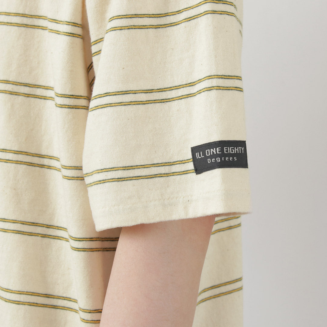 【30%OFF】ILL ONE EIGHTY(イルワンエイティー) レトロ ボーダーTシャツ