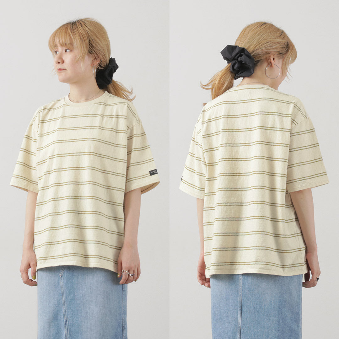 【30%OFF】ILL ONE EIGHTY(イルワンエイティー) レトロ ボーダーTシャツ