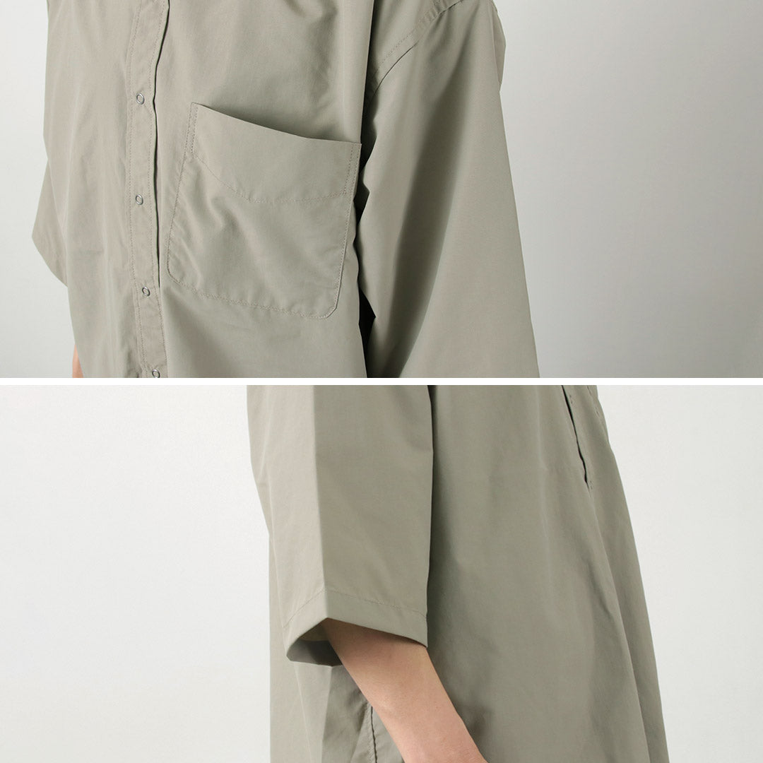 BURLAP OUTFITTER(バーラップアウトフィッター) 7分袖 バンドカラー シャツ