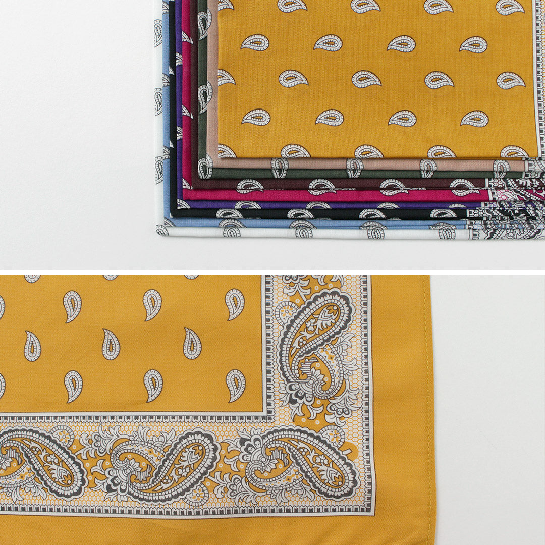 GLARNER TUECHLI(グラルナーチューヒリ) コットン ペイズリー バンダナ