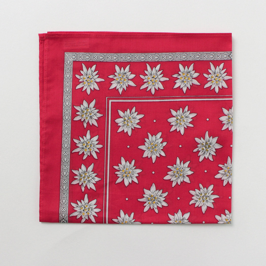 GLARNER TUECHLI(グラルナーチューヒリ) コットン エーデルワイス バンダナ