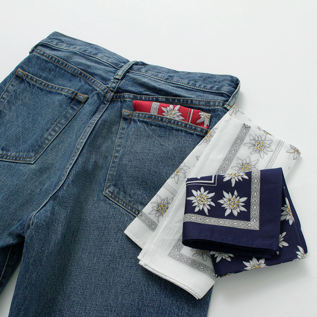 GLARNER TUECHLI(グラルナーチューヒリ) コットン エーデルワイス バンダナ