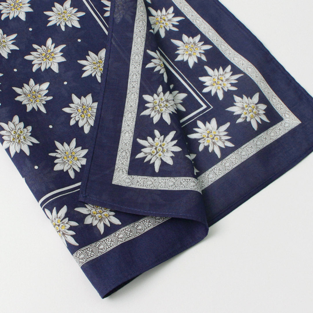 GLARNER TUECHLI(グラルナーチューヒリ) コットン エーデルワイス バンダナ