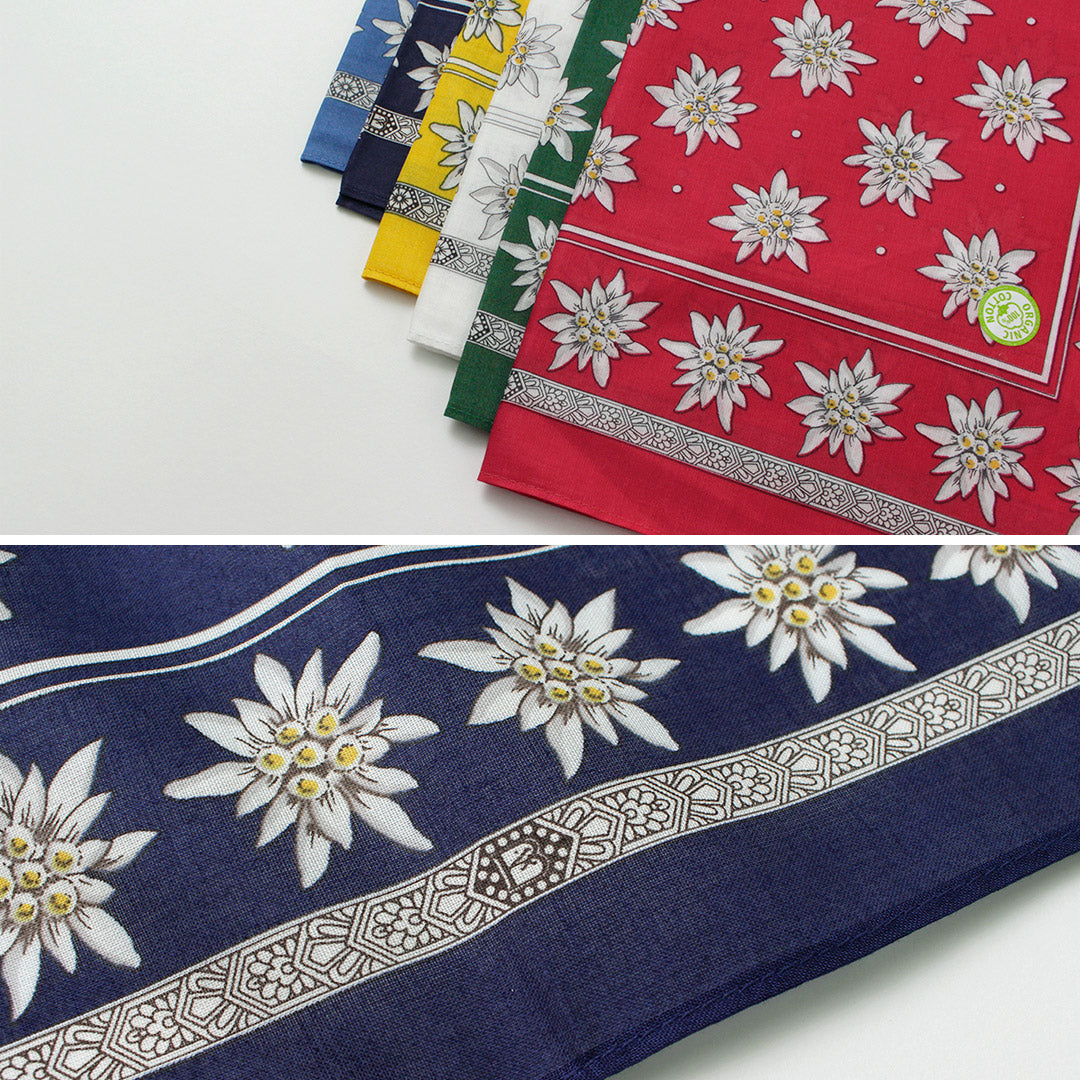 GLARNER TUECHLI(グラルナーチューヒリ) コットン エーデルワイス バンダナ