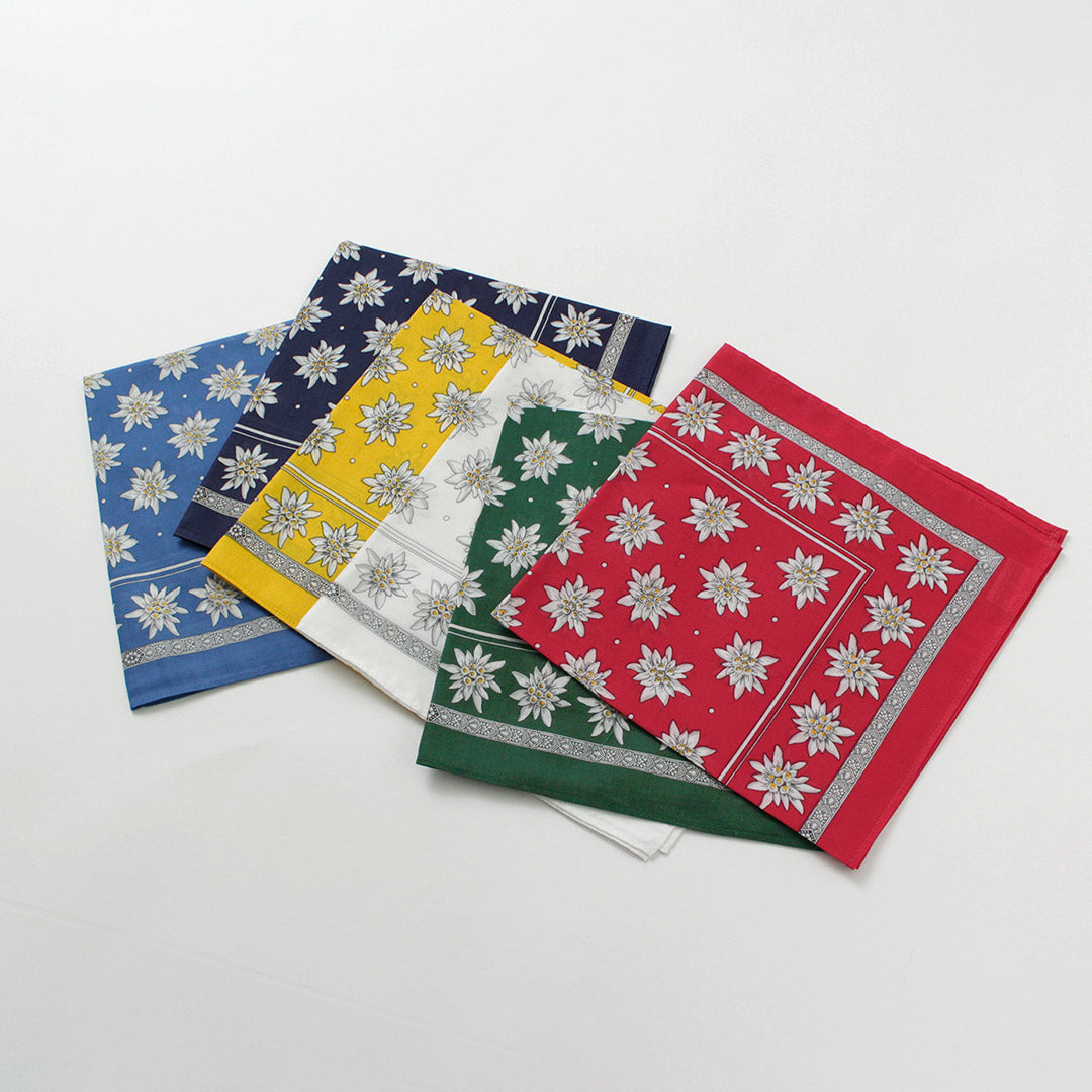 GLARNER TUECHLI(グラルナーチューヒリ) コットン エーデルワイス バンダナ