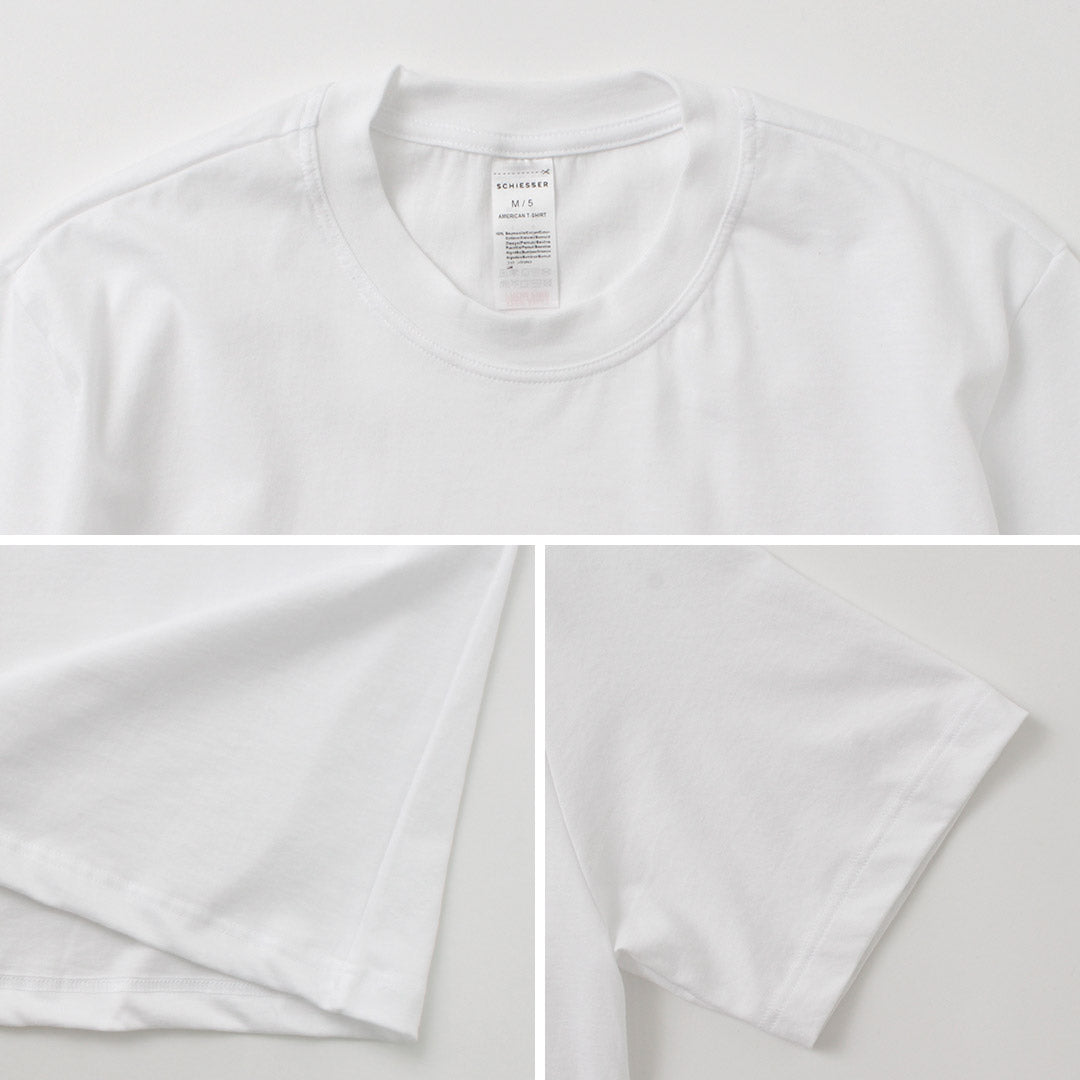 SCHIESSER(シーサー) アメリカン クルーネック 2パックTシャツ