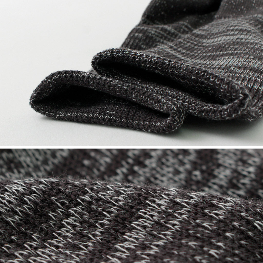 ROTOTO(ロトト)和紙パイル クルーソックス