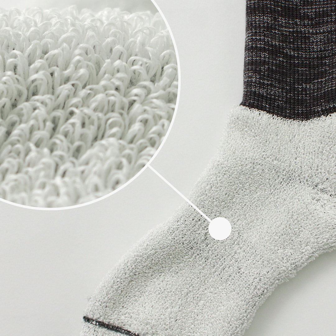 ROTOTO(ロトト)和紙パイル クルーソックス