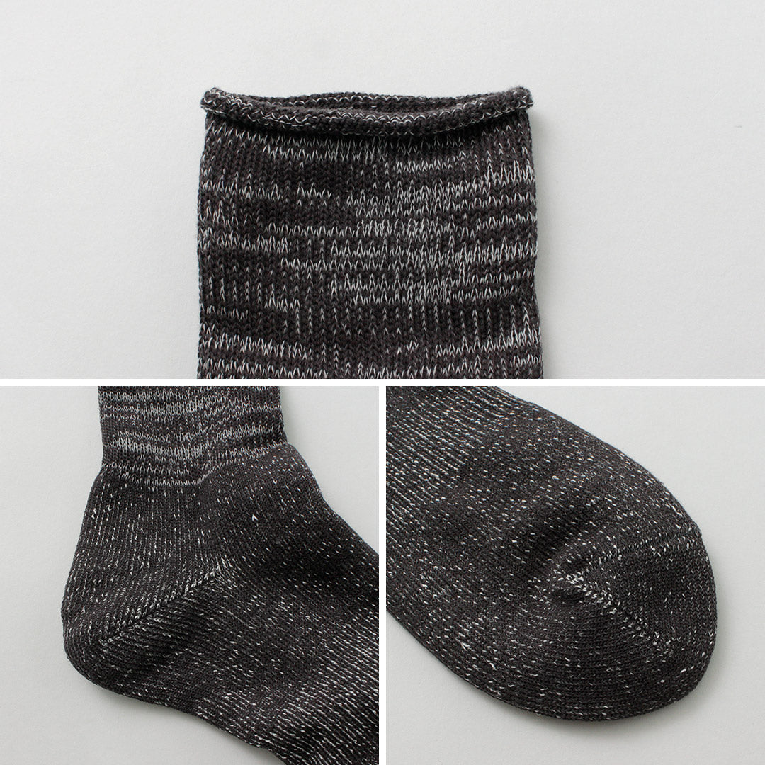 ROTOTO(ロトト)和紙パイル クルーソックス