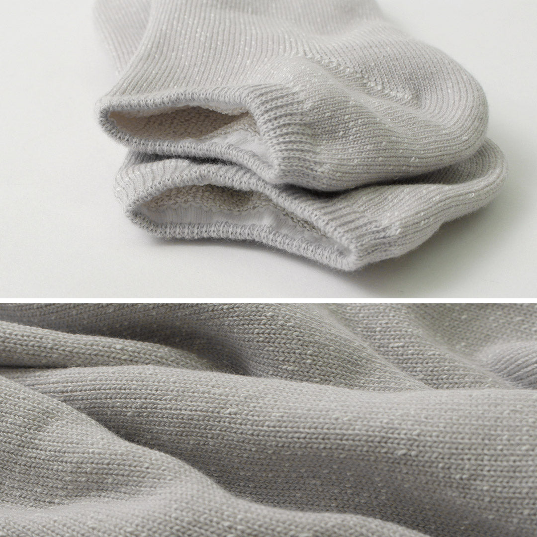 ROTOTO(ロトト)和紙パイル ショートソックス