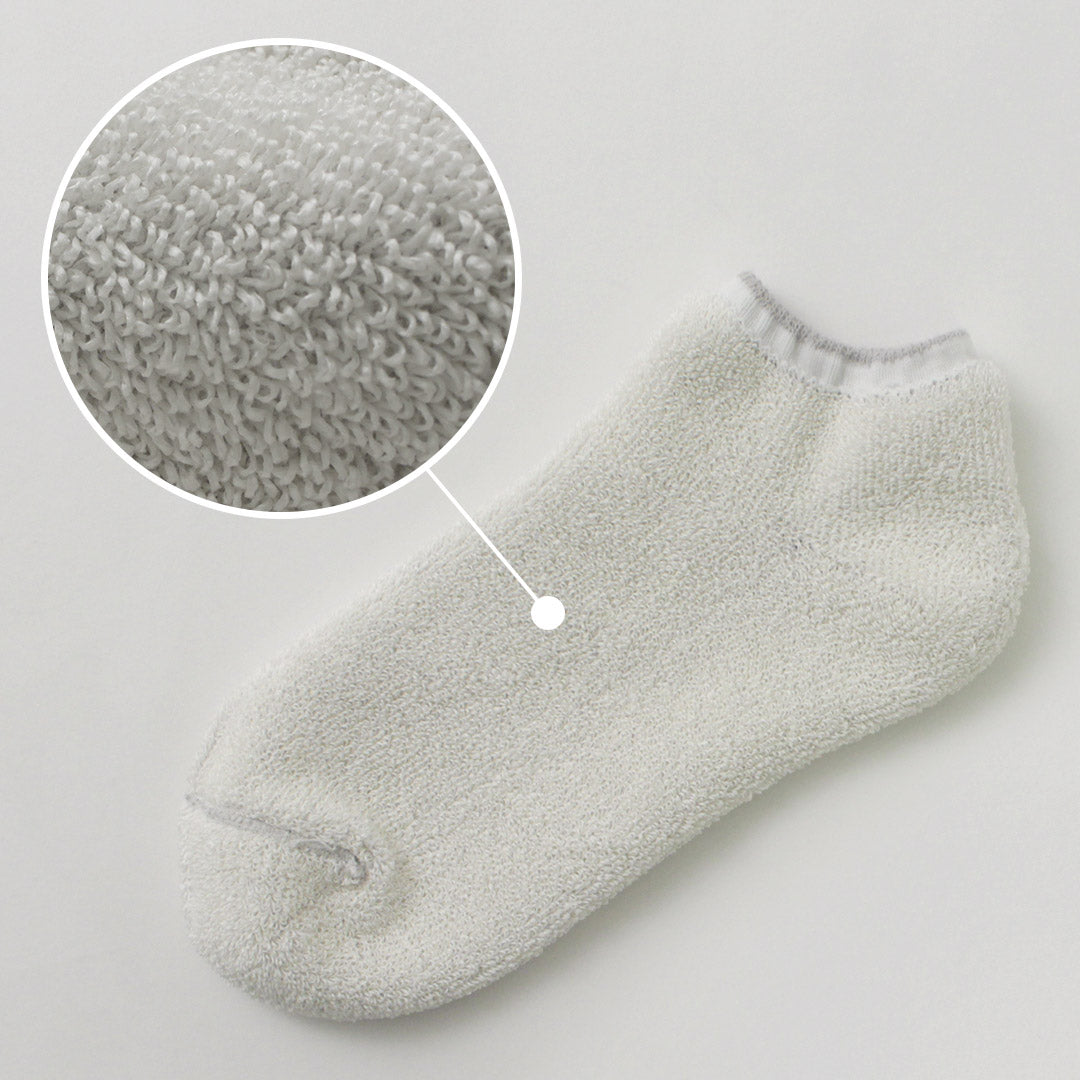 ROTOTO(ロトト)和紙パイル ショートソックス