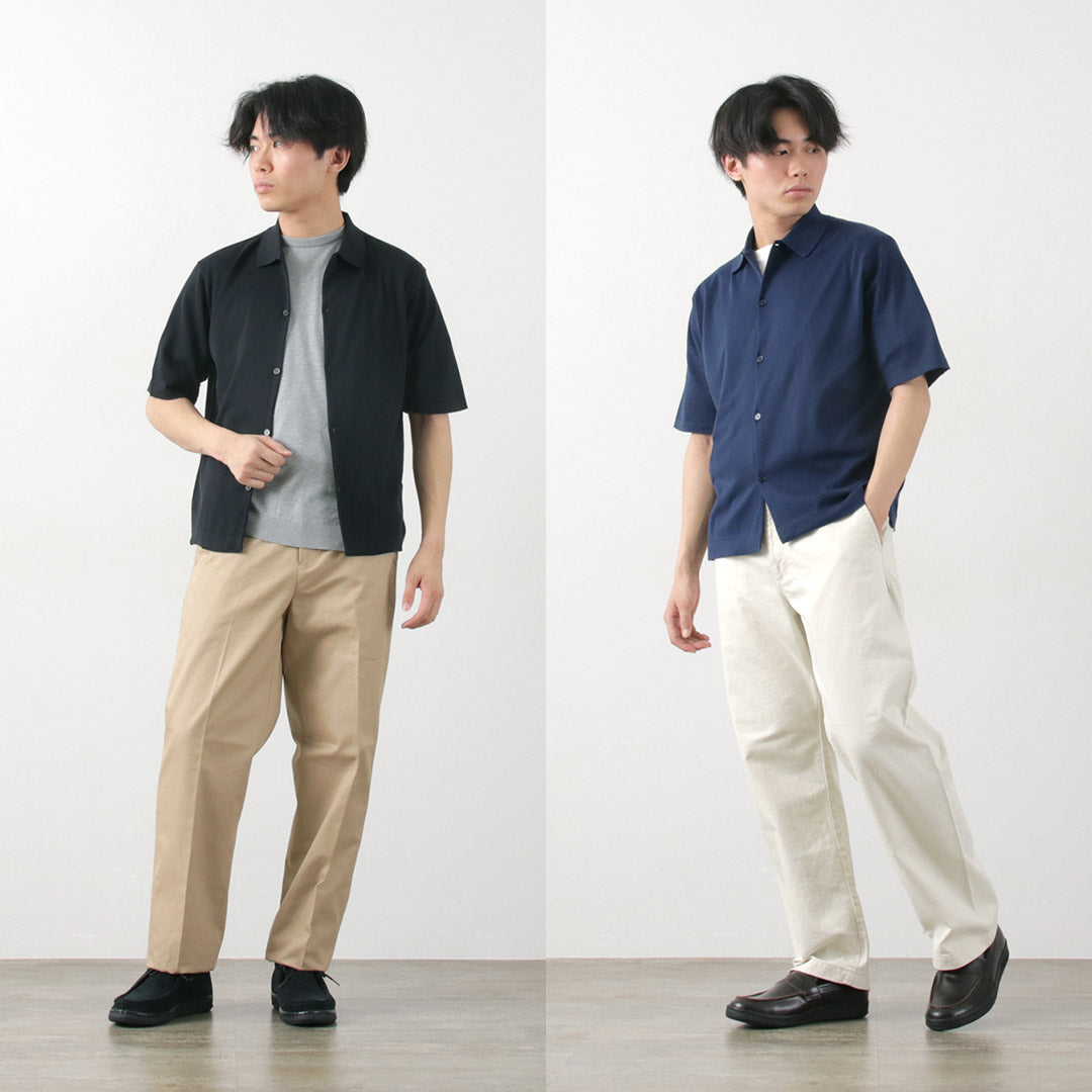 JOHN SMEDLEY(ジョンスメドレー) シーアイランドコットン 30ゲージ ニットシャツ