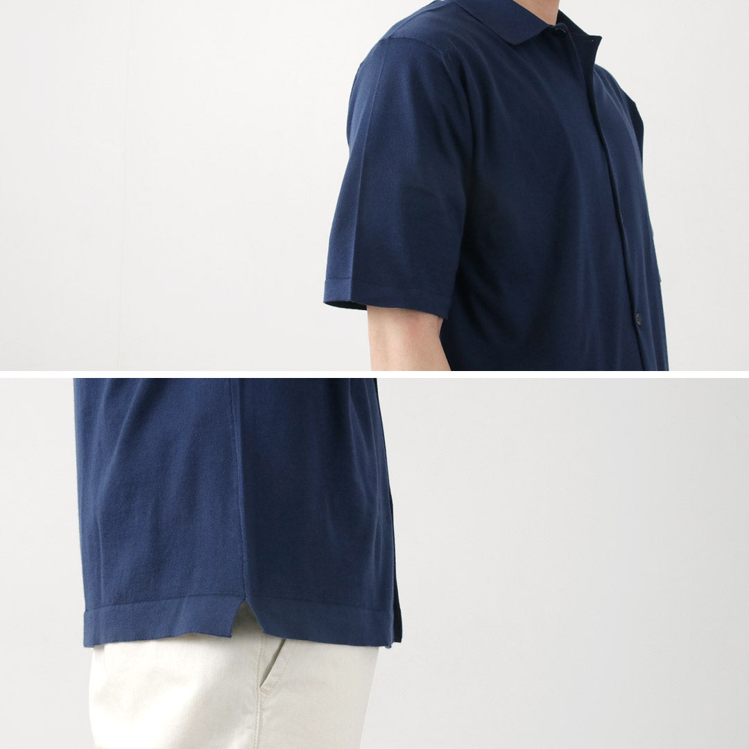 JOHN SMEDLEY(ジョンスメドレー) シーアイランドコットン 30ゲージ ニットシャツ