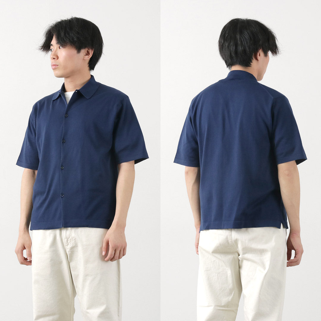 JOHN SMEDLEY(ジョンスメドレー) シーアイランドコットン 30ゲージ ニットシャツ
