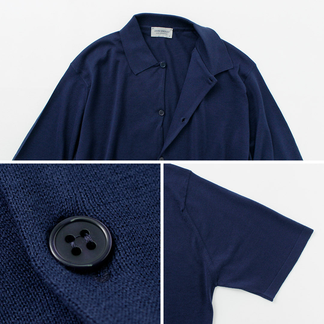 JOHN SMEDLEY(ジョンスメドレー) シーアイランドコットン 30ゲージ ニットシャツ