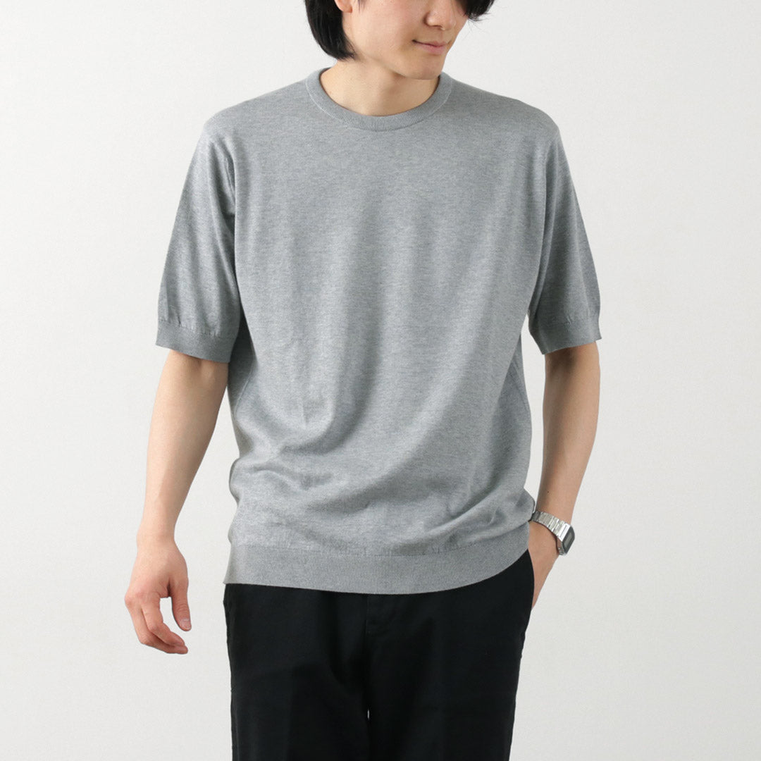 【30%OFF】JOHN SMEDLEY(ジョンスメドレー) シーアイランドコットン 30ゲージ クルーネック ニット