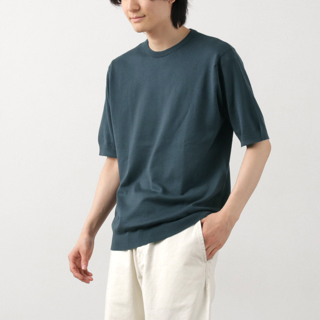 【30%OFF】JOHN SMEDLEY(ジョンスメドレー) シーアイランドコットン 30ゲージ クルーネック ニット