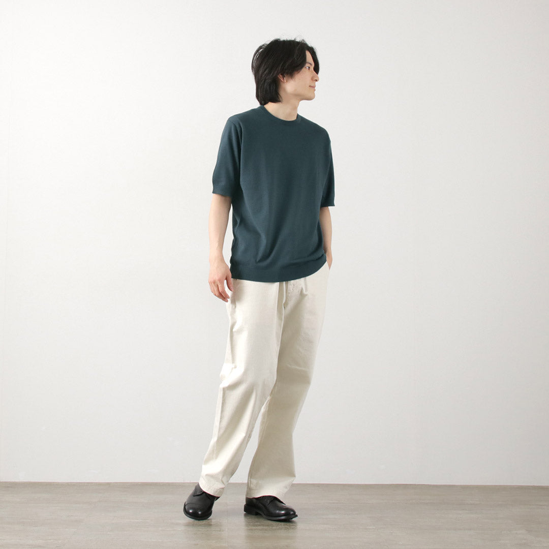 JOHN SMEDLEY(ジョンスメドレー) シーアイランドコットン 30ゲージ クルーネック ニット