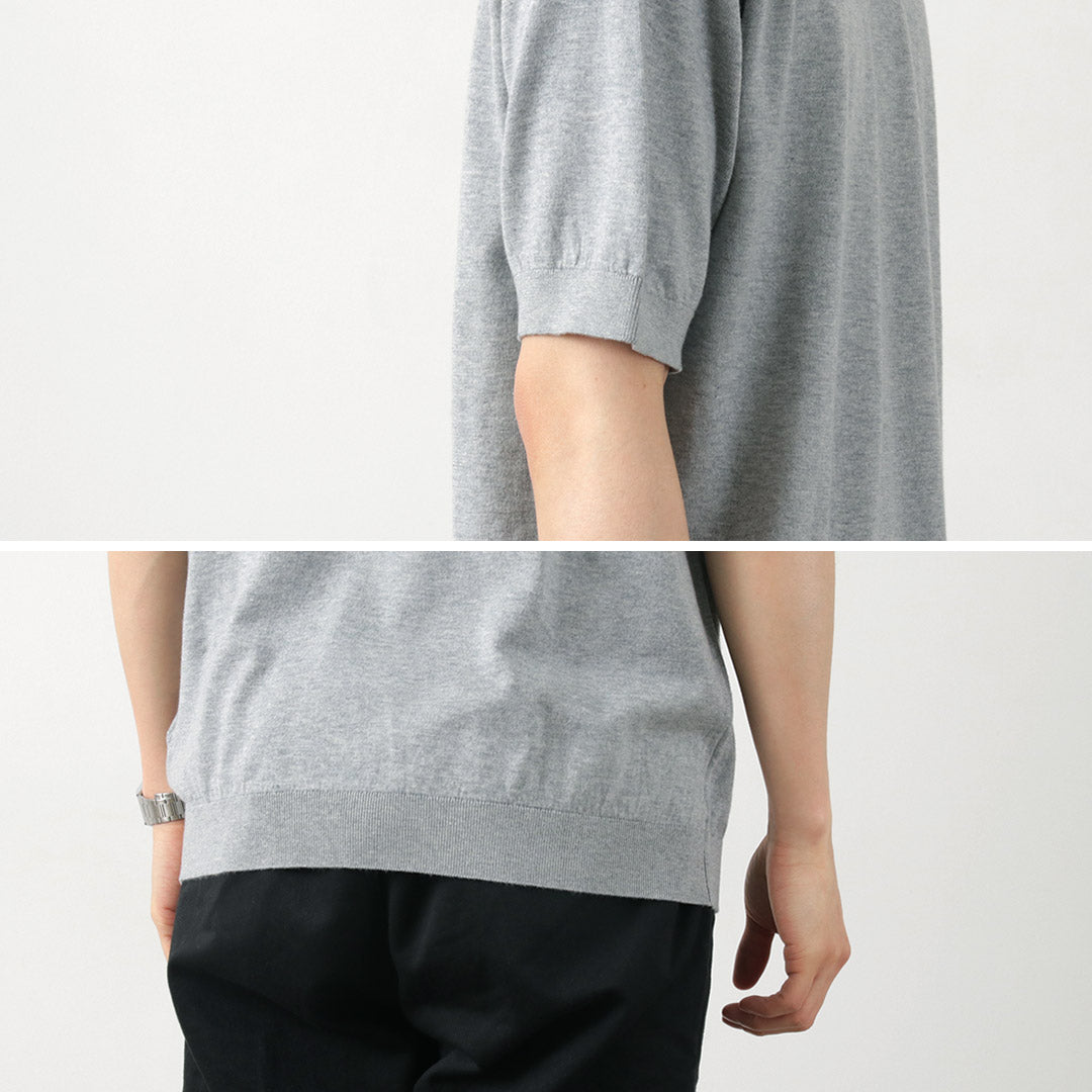 JOHN SMEDLEY(ジョンスメドレー) シーアイランドコットン 30ゲージ クルーネック ニット