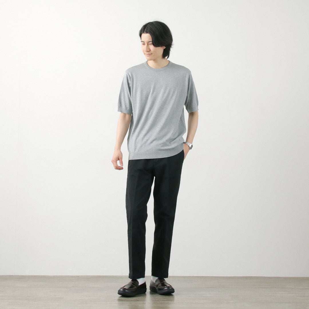 【30%OFF】JOHN SMEDLEY(ジョンスメドレー) シーアイランドコットン 30ゲージ クルーネック ニット