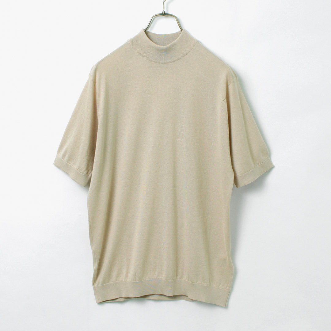 RRRL_他商品イギリス製　JOHN SMEDLEY　ジョンスメドレー　モックネックニット　黒