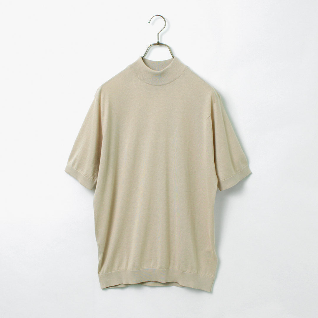 JOHN SMEDLEY(ジョンスメドレー) シーアイランドコットン 30ゲージ モックネック ニット