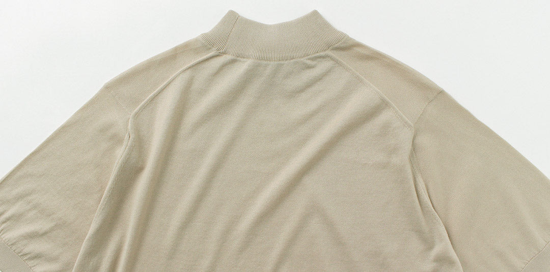 JOHN SMEDLEY(ジョンスメドレー) シーアイランドコットン 30ゲージ モックネック ニット
