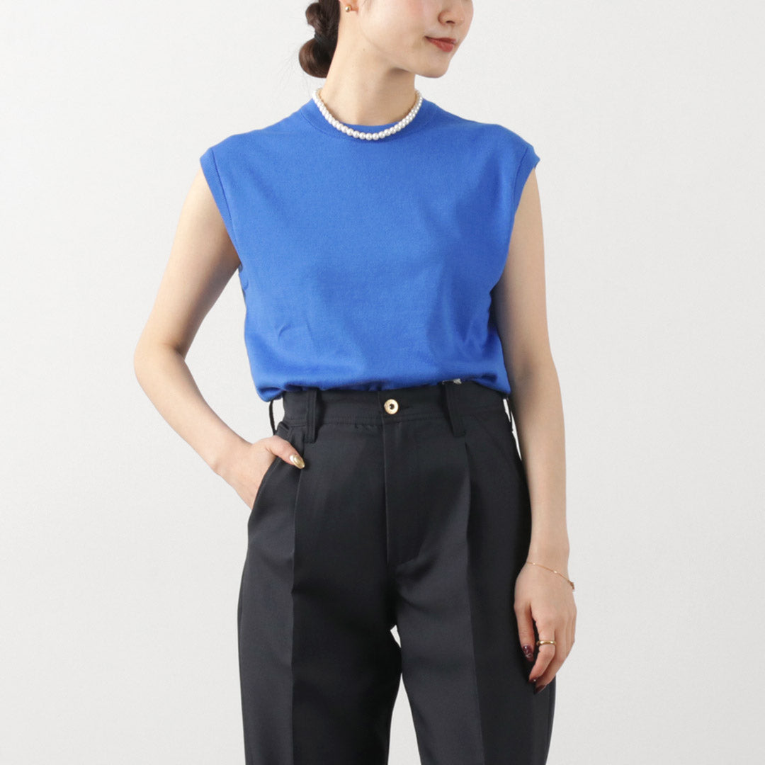 【50%OFF】JOHN SMEDLEY(ジョンスメドレー) シーアイランドコットン 24ゲージ ノースリーブ ニット