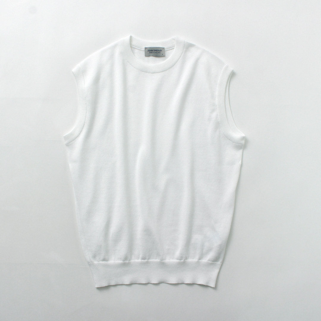 【50%OFF】JOHN SMEDLEY(ジョンスメドレー) シーアイランドコットン 24ゲージ ノースリーブ ニット