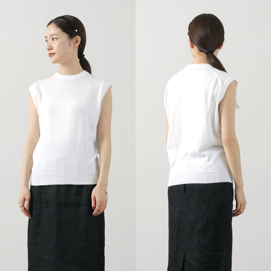 【50%OFF】JOHN SMEDLEY(ジョンスメドレー) シーアイランドコットン 24ゲージ ノースリーブ ニット