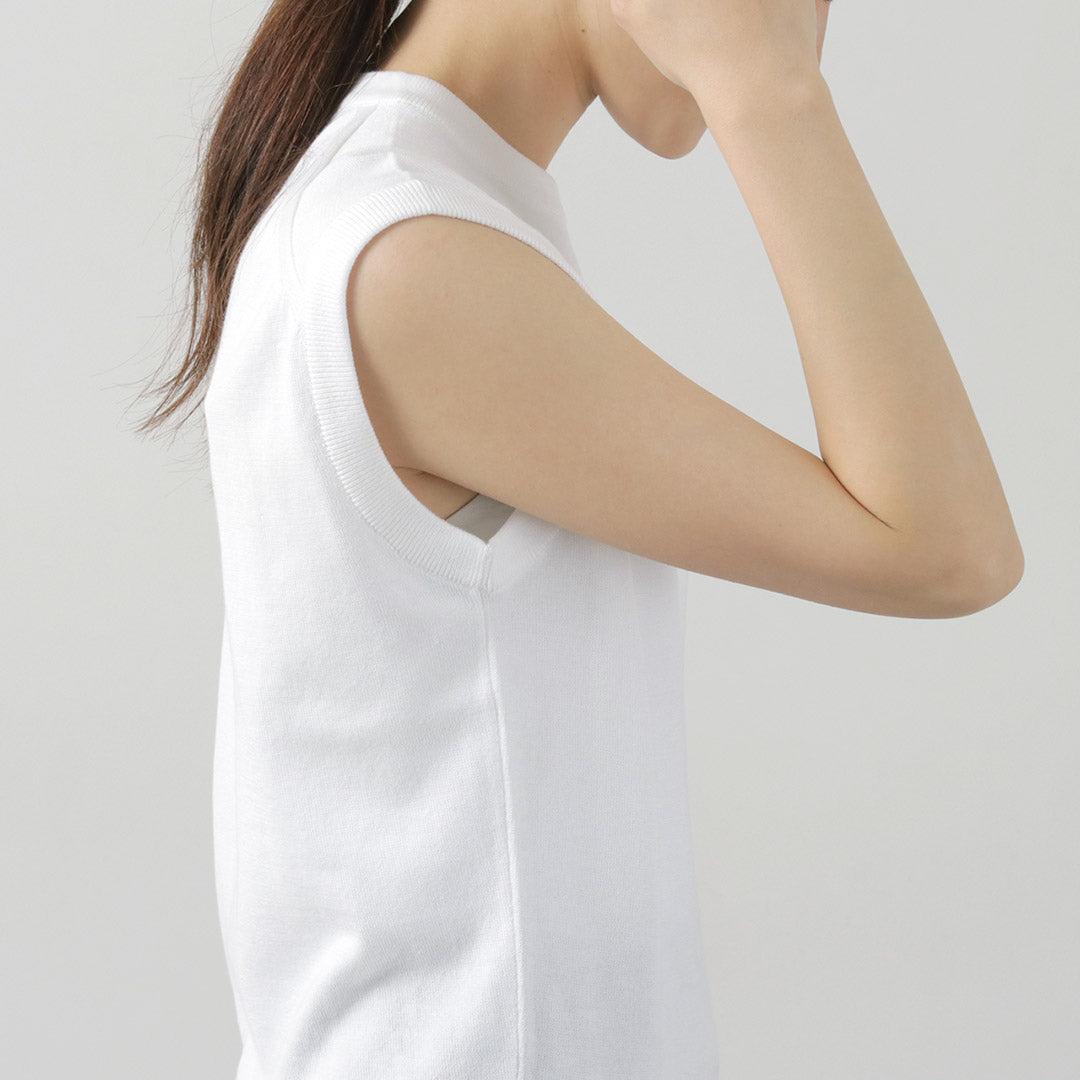 【50%OFF】JOHN SMEDLEY(ジョンスメドレー) シーアイランドコットン 24ゲージ ノースリーブ ニット