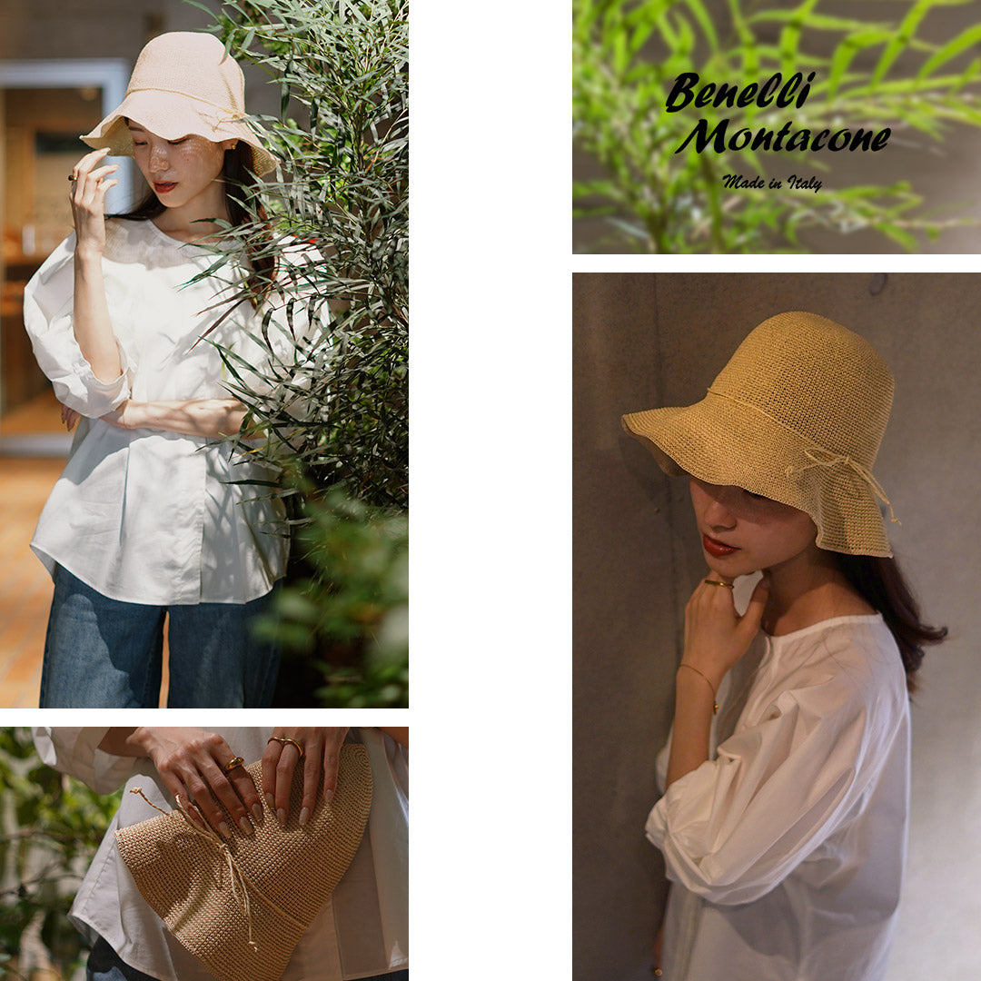 【30%OFF】BENELLI MONTACONE(ベネリ モンタコーネ) 折りたたみ ペーパーハット