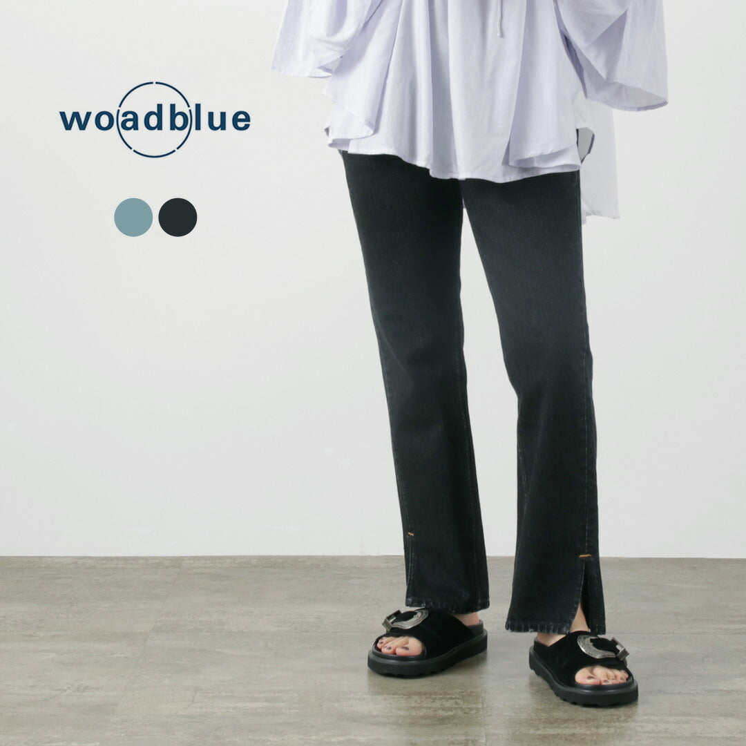 【50%OFF】WOADBLUE(ウォードブルー) 157 スリットストレートパンツ