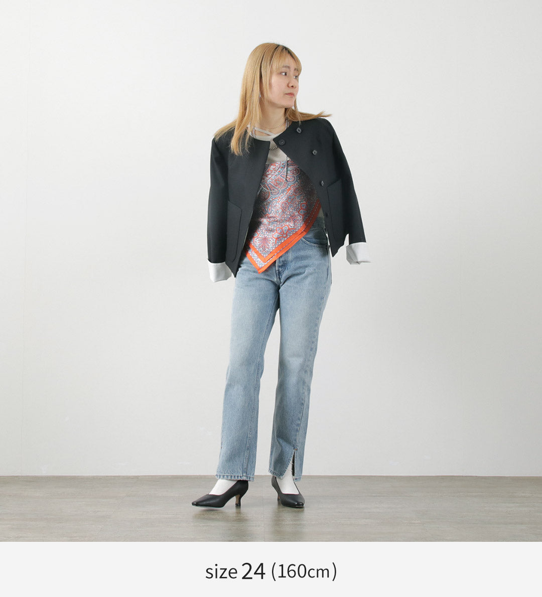 【50%OFF】WOADBLUE(ウォードブルー) 157 スリットストレートパンツ