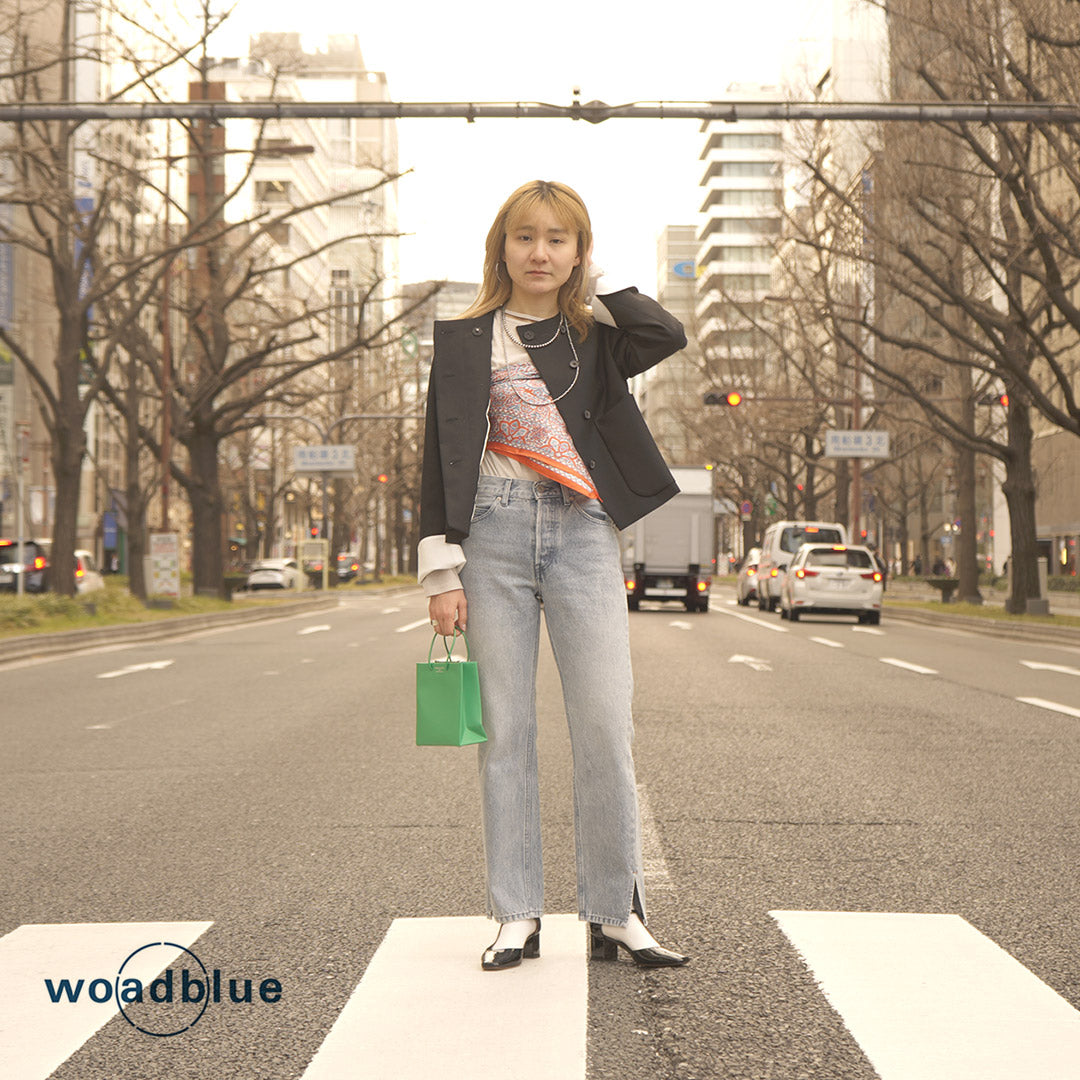 【50%OFF】WOADBLUE(ウォードブルー) 157 スリットストレートパンツ