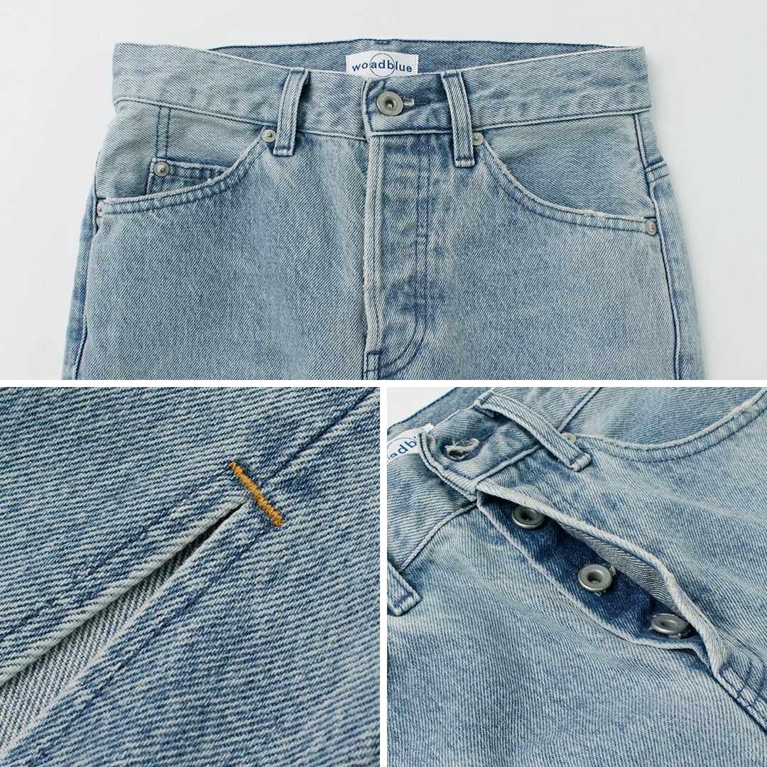 【50%OFF】WOADBLUE(ウォードブルー) 157 スリットストレートパンツ