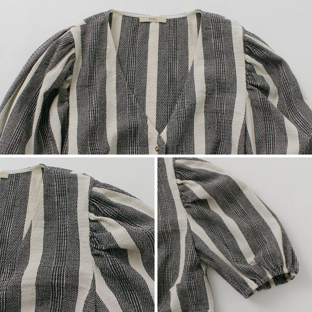 【50%OFF】SESSUN(セッスン) AUREA クロップドカーディガン